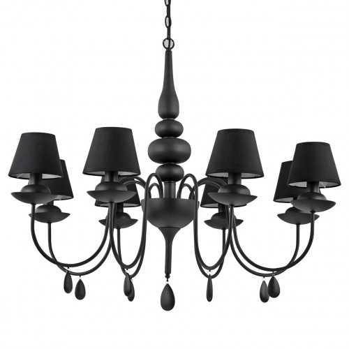подвесная люстра ideal lux blanche sp8 nero в Кургане