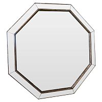 зеркало серебряное венецианское восьмиугольное большое octagon в Кургане