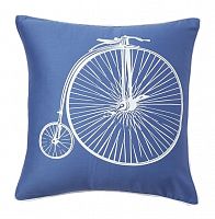 подушка с ретро-велосипедом retro bicycle blue в Кургане