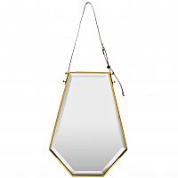 зеркало на ремне золотое шестиугольное 50х67 см в Кургане