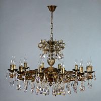 подвесная люстра ambiente leon 2128/12 pb tear drop бронза в Кургане