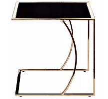 стол журнальный gold чёрный, золотой в Кургане