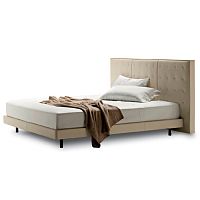 кровать двуспальная 180х200 молочная knoff в Кургане