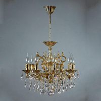 подвесная люстра ambiente leon 2128/8 wp tear drop бронза в Кургане