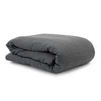 пододеяльник изо льна темно-серого цвета essential 150х200 в Кургане