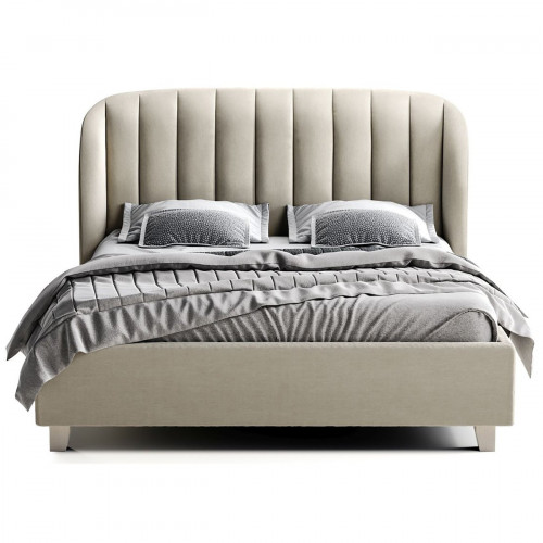кровать двуспальная 180х200 серая tulip в Кургане