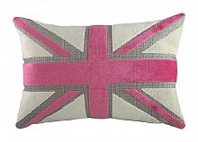 подушка с британским флагом pink velvet в Кургане