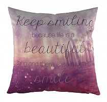 подушка с принтом keep smiling в Кургане