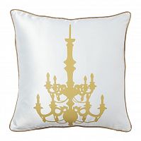 подушка с золотым канделябром chandelier white в Кургане