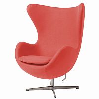 кресло egg chair коралловое в Кургане