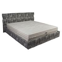 кровать двуспальная 180х200 серая из велюра fellow в Кургане