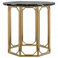 стол журнальный gold hc06 gloss черный, золотой в Кургане