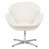 кресло swan chair белое в Кургане