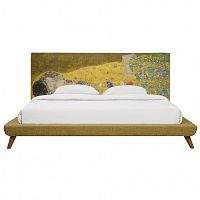 кровать двуспальная 160х200 желтая the kiss в Кургане