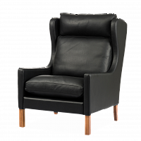кресло wingback чёрный в Кургане