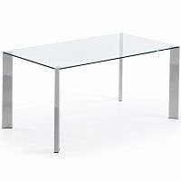 стол стеклянный corner 90*160 хром от la forma (ex julia grup) в Кургане