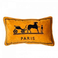 декоративная подушка old paris оранжевый в Кургане