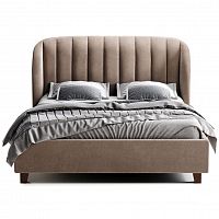 кровать двуспальная 180х200 бежево-розовая tulip в Кургане