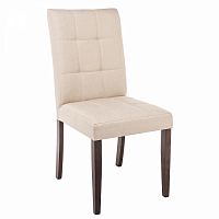 стул деревянный madina dark walnut / fabric cream в Кургане