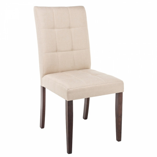 стул деревянный madina dark walnut / fabric cream в Кургане