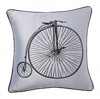 подушка с ретро-велосипедом retro bicycle grey в Кургане