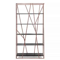 стеллаж powell copper черный дуб в Кургане