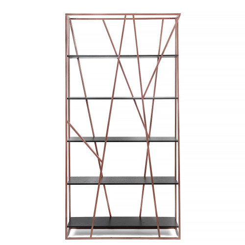 стеллаж powell copper черный дуб в Кургане
