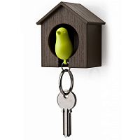 держатель+брелок для ключей sparrow коричневый-зеленый в Кургане