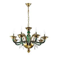 дизайнерская подвесная люстра odeon light rocca 3926/8 золото в Кургане