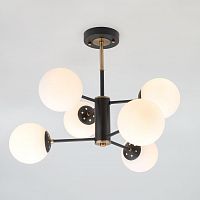 потолочная люстра eurosvet austin 70091/6 черная белая в Кургане