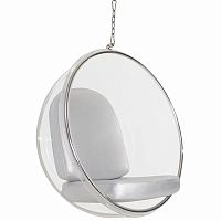 кресло eero aarnio style bubble chair серое в Кургане