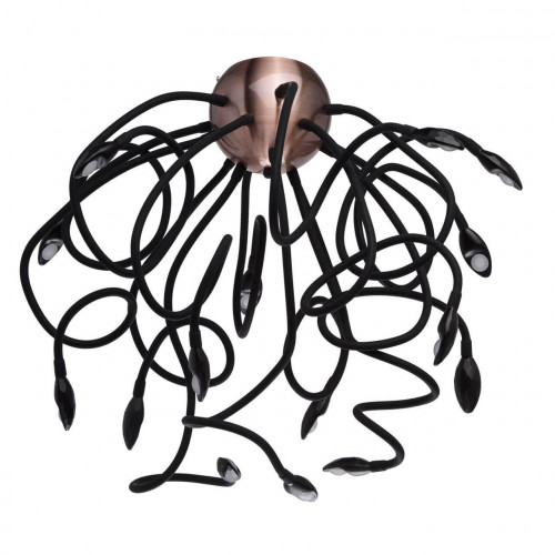 потолочная светодиодная люстра de markt зиген 646011015 черная в Кургане