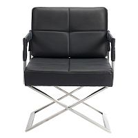 кресло aster x chair кожа черное в Кургане