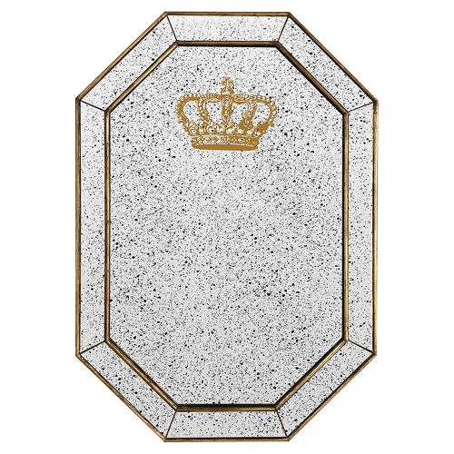 зеркало состаренное восьмиугольное с короной crown в Кургане