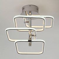 потолочная светодиодная люстра eurosvet spencer 90067/4 хром в Кургане