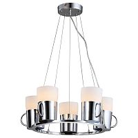 подвесная люстра arte lamp brooklyn a9484sp-5cc хром в Кургане