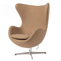 кресло egg chair коричневое в Кургане