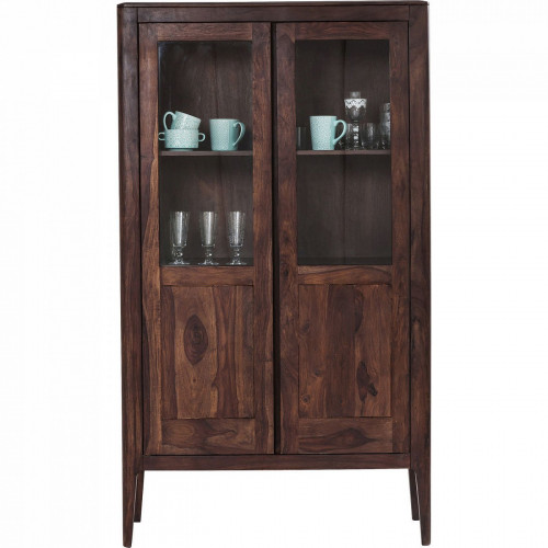 шкаф-витрина brooklyn walnut коричневый 100x40 в Кургане