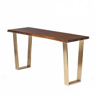 консоль wood&steel коричневая, золото в Кургане