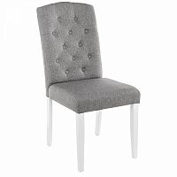 стул деревянный menson white / fabric pebble в Кургане