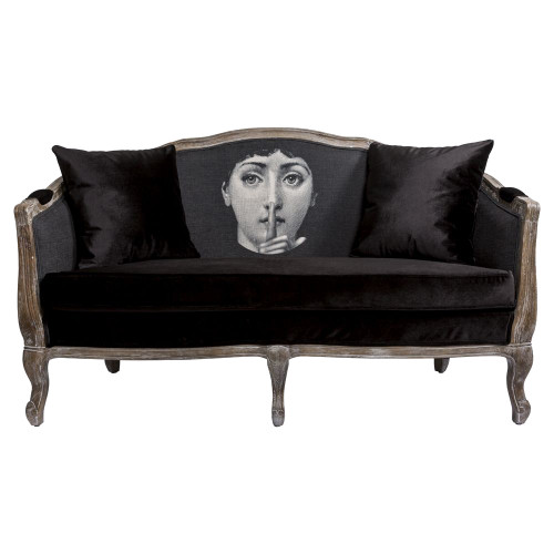 диван «секрет» fornasetti прямой черный в Кургане