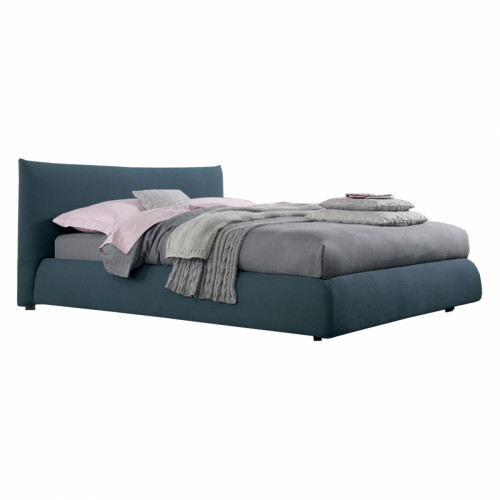 кровать двуспальная 180х200 голубая pillow fit в Кургане