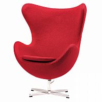 кресло egg chair красное в Кургане