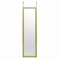 зеркало настенное узкое золотое с креплениями yellow gold в Кургане