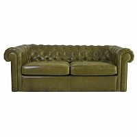 диван chesterfield двухместный прямой оливковый в Кургане