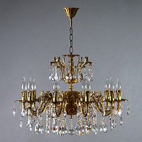 подвесная люстра ambiente granada 2118/10 ab tear drop бронза в Кургане