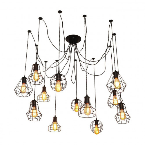 подвесная люстра arte lamp a4051sp-12bk в Кургане