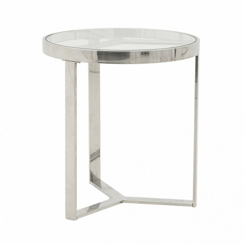 стол silver glass small серебристый, прозрачный в Кургане