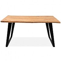 большой обеденный стол дживан life black из массива дерева 150x90 в Кургане