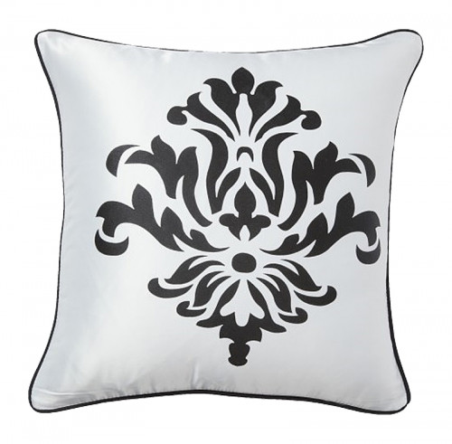 подушка с геральдическими лилиями fleur de lys ii white в Кургане